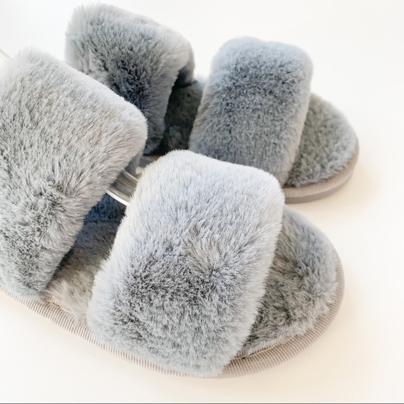 J.Mark Gray Fluffy Slippers Mellow-07 - Picture 8 of 9